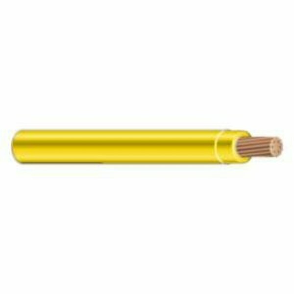 Unified Wire & Cable 12 AWG UL THHN Building Wire, Bare copper, 19 Strand, PVC, 600V, Yellow, Sold by the FT 1219BTHHN-4-2.5M